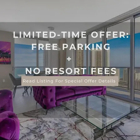 Hyde House - Luxury High Floor 2Br 2Ba Apartment Suite With Direct Ocean View, Roof Top Pool, Resort Amenities